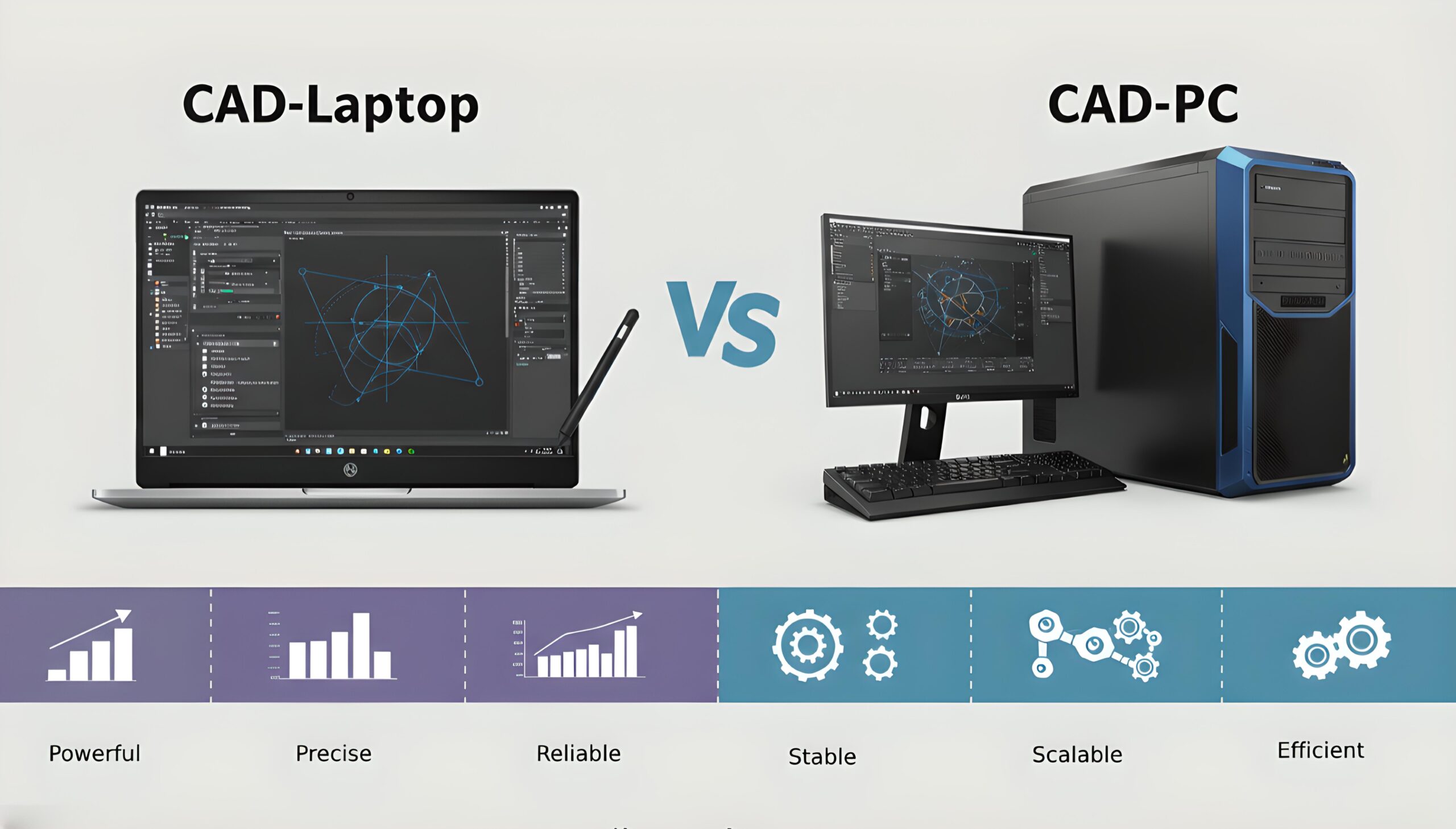 CAD-Laptop vs. CAD-PC – Mobilität oder Rechenpower?